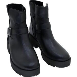 ZODIAC Miller-2 Buckle Ankle Boots Black Women's US 11 M